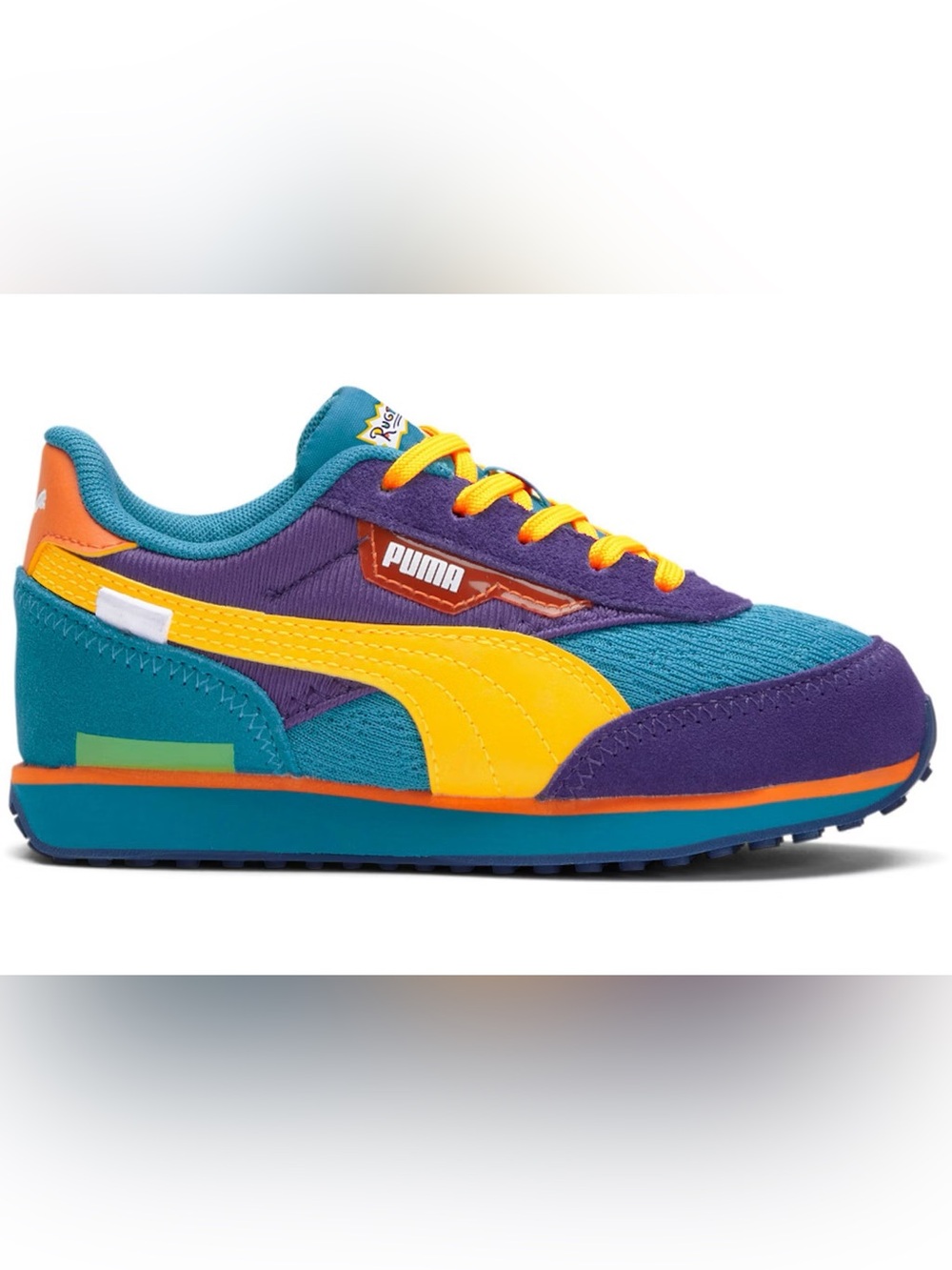 Puma x Rugrats Kids Teal, Purple & Yellow Colorblock Sneaker